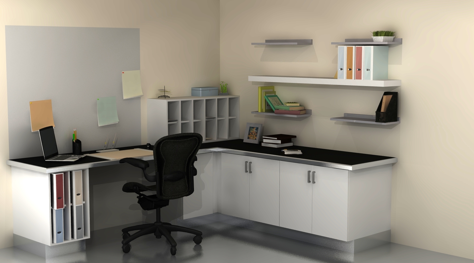 Useful Spaces A Home Office With Ikea Cabinets